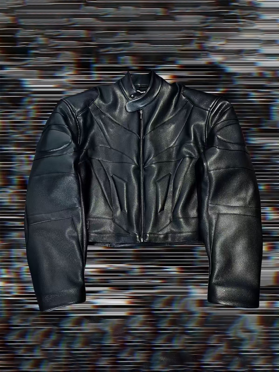 BIKER LEATHER JKT