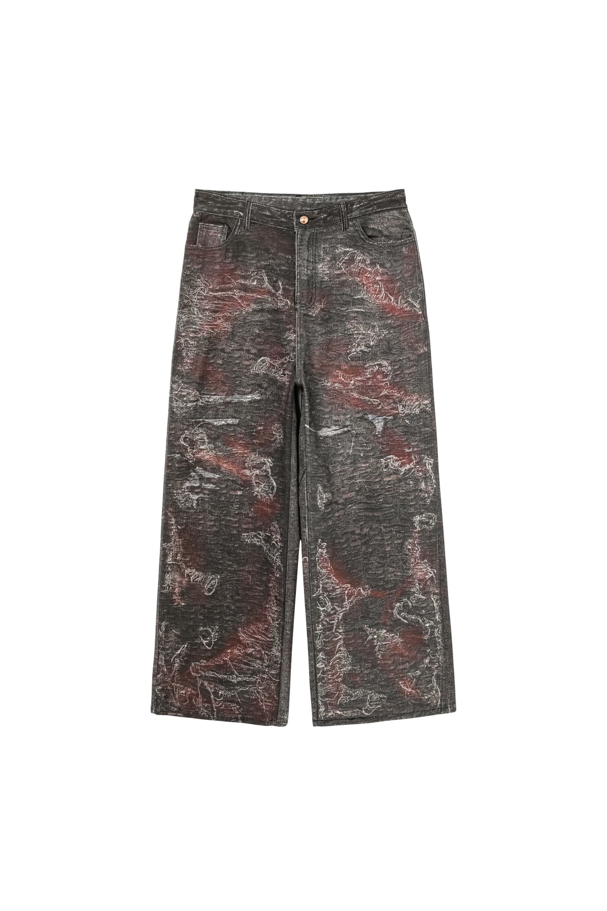 Dom Distressed Red Rust Jeans