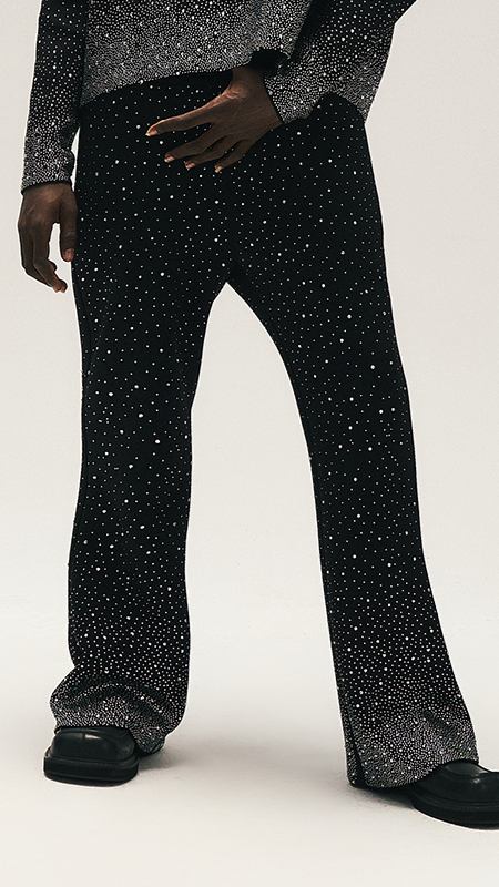 GLACIERBOY "RAP STAR" SERIES Gypsophila Full Diamond Pants