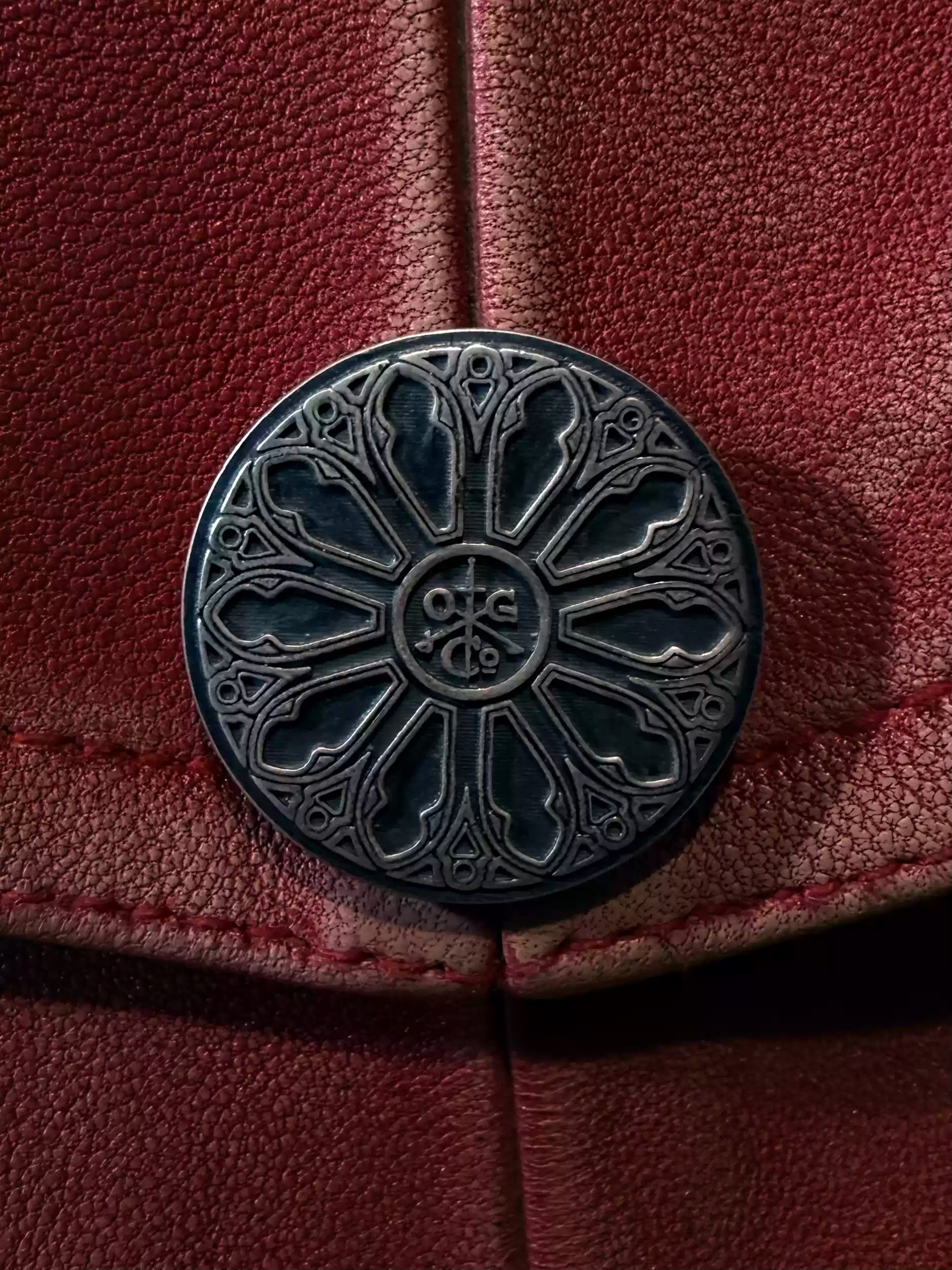 Distressed Wash Vintage-Style Vegetable-Tanned Leather Biker Jacket