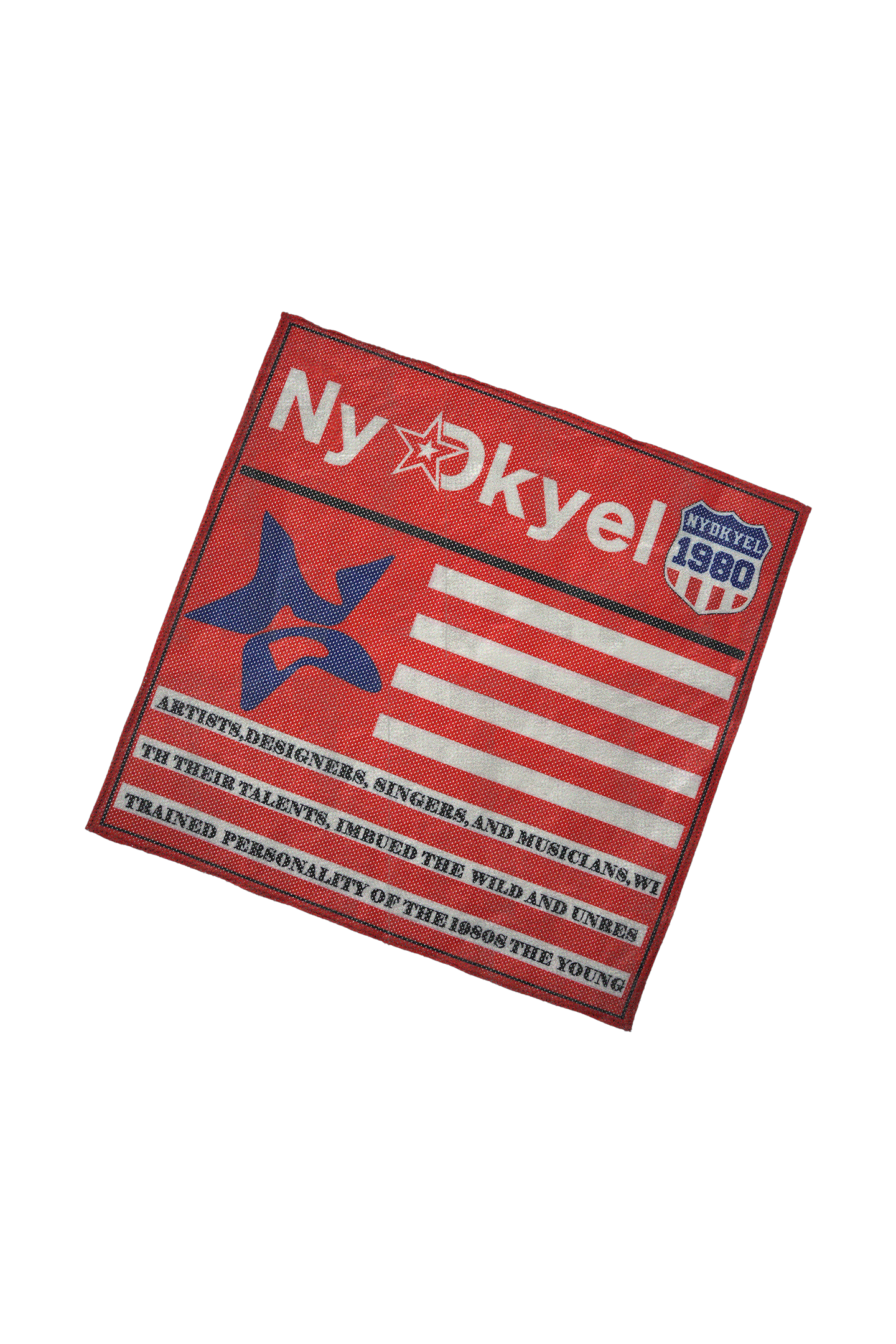 Oversized Flag Mesh Convertible Bandeau Scarf
