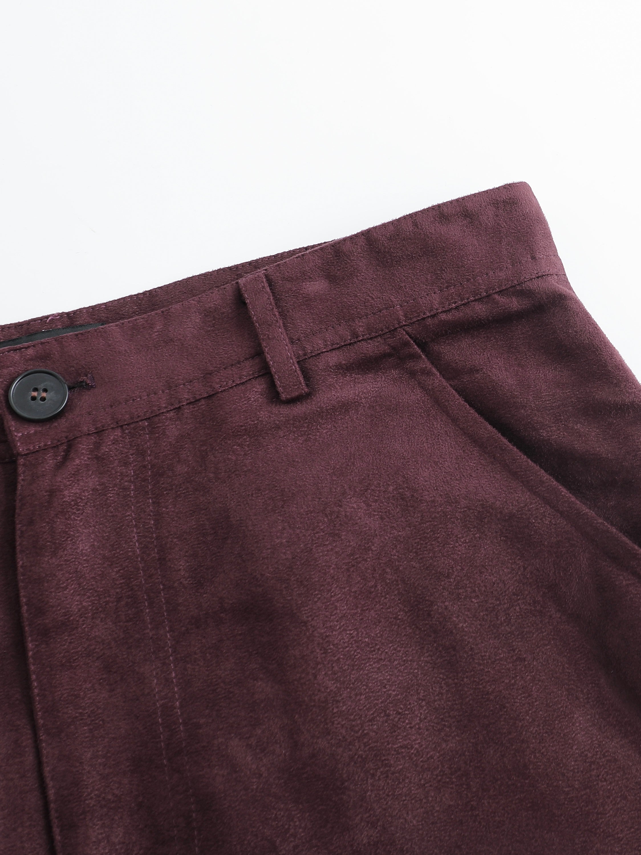 Suede Patchwork Cargo Pants