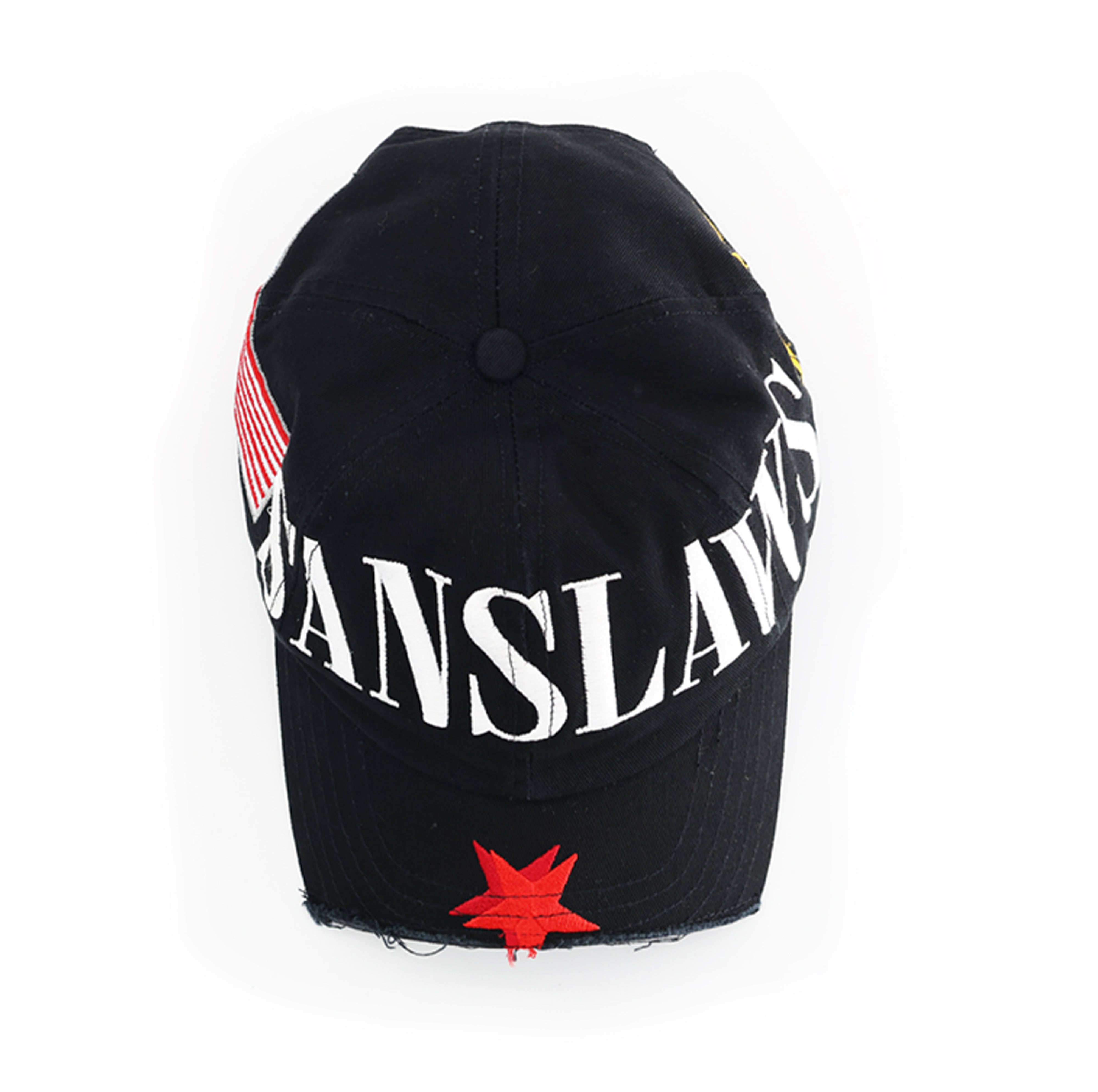 Embroidered Washed Curved-brim Cap