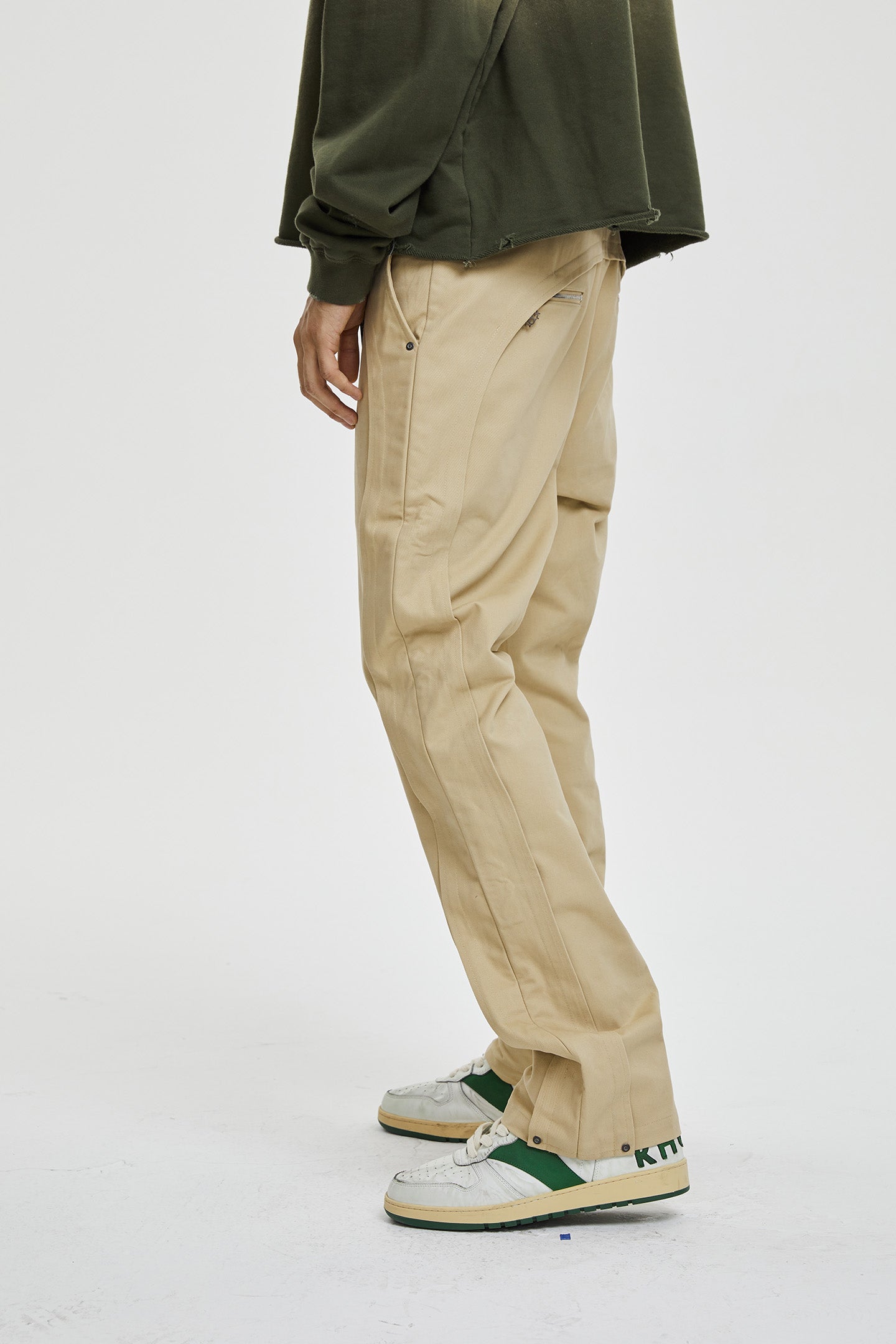 Khaki Men's Twill Pants